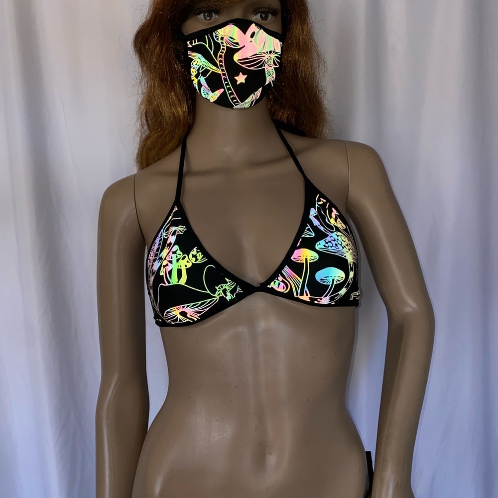 Mushroom Rainbow and Reflective triangle top
